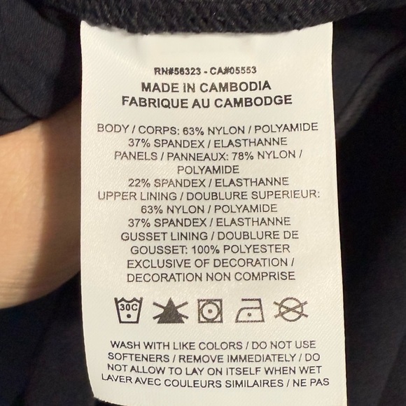 Yoga Nike Dri-Fit Tight Fit 3X Plus Luxe 7/8 Jumpsuit Black Strap Ribbed - Picture 9 of 10